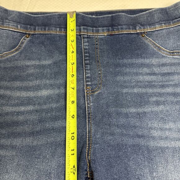 Terra & Sky Denim Women's 1x 16w-18w Pull on Straight Leg Jeans - Stretch - Picture 4 of 5